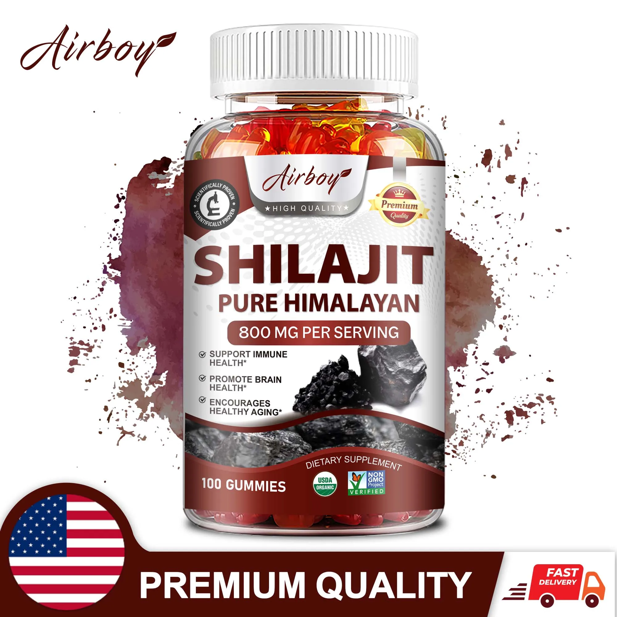 

Shilajit Gummies 800 мг — повышает энергию и жизненную силу, способствует здоровью мозга, поддерживает когнитивную функцию и иммунную систему.