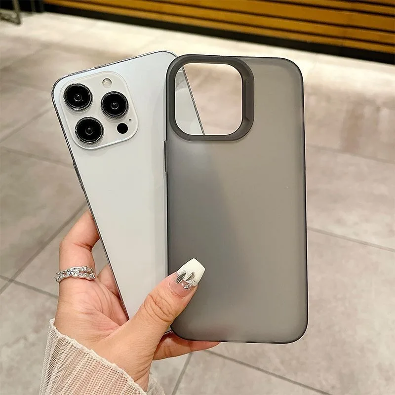 

Ultra Thin Matte Hard PC Translucent Clear Phone Case For IPhone 16 15 14 Plus 11 13 12 Pro Max Shockproof Slim Skin Back Cover