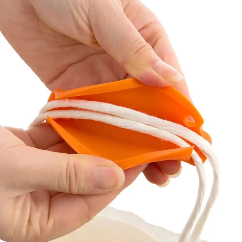 간편한 휴대용 실리콘 핸드링 장비 1 개, 열쇠 구멍 손잡이가 있는 휴대용 쇼핑백, 편안한 그립감