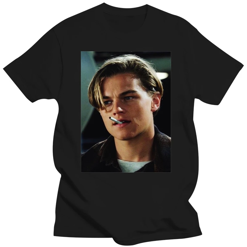 Leonardo Dicaprio T Shirt Leonardo DiCaprio T-Shirt Men Cotton Fun Tee Shirt Male Basic Printed Short Sleeve Tshirt Streetwear