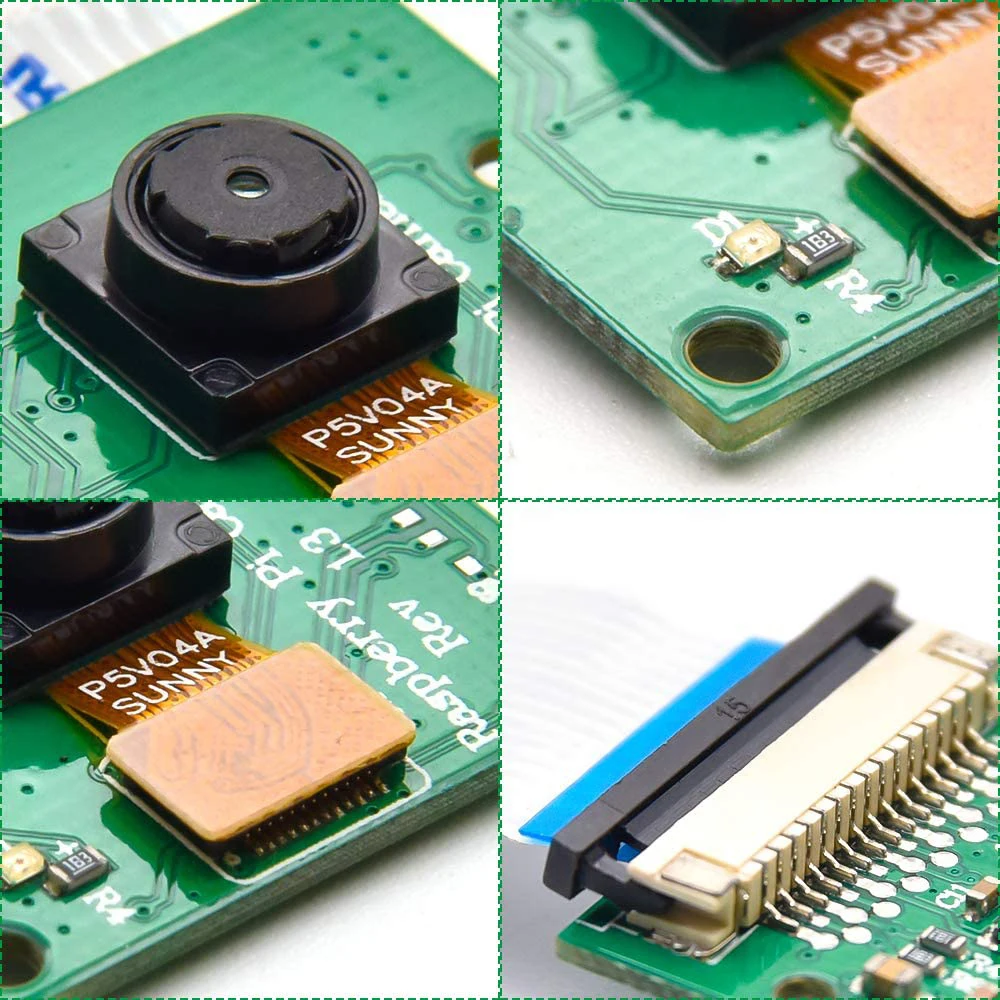 For Raspberry Pi 4 Camera 1080p 720p Camera module for Raspberry pi 4B 5Mp Webcam for Raspberry Pi 3 Model B+ camera Cable