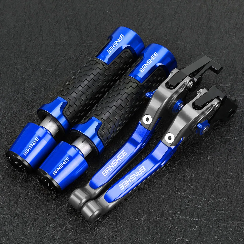 

Brake Clutch Levers FOR Yamaha YFZ50 YFZ350 Banshee 350 2002 2003 2004 2005 2006 2007 2008 7/8"22MM Grips Handlebar Handle Ends