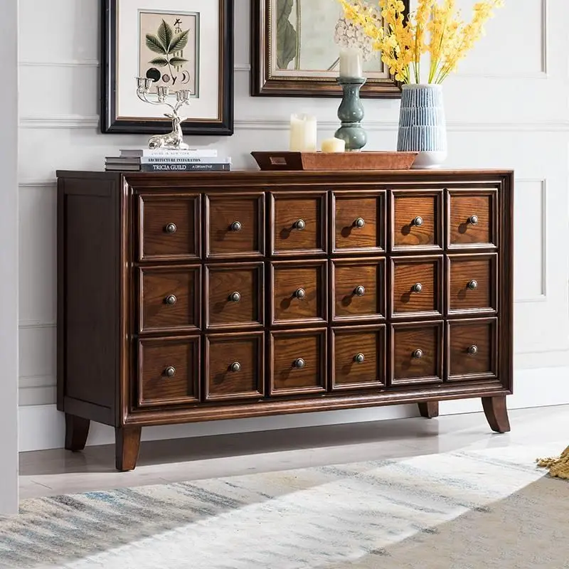 cabinet door hall entrance cabinet, simple multi-function cabinet, solid wood multi-layer cabinet, bedroom storage cabinet