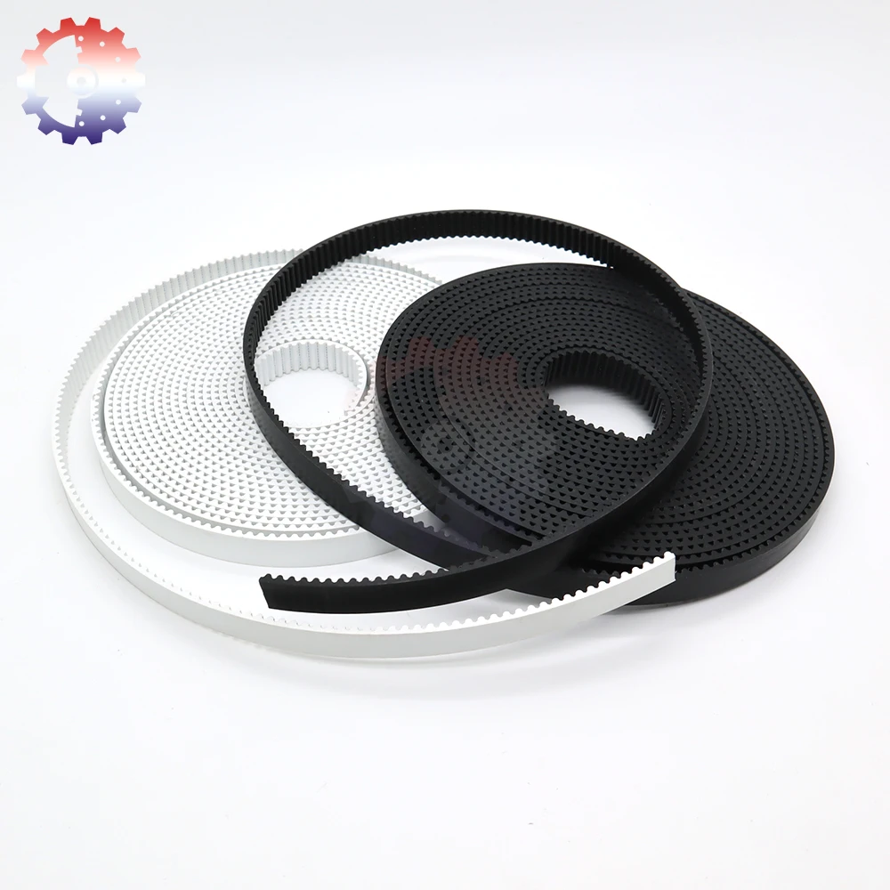 2MGT 2M 2GT GT2 Open Timing Belt Polyurethane Steel Core PU Belt Width 5mm 6mm 9mm 10mm 15mm 30mm Open Belt for 3D Printer Belt