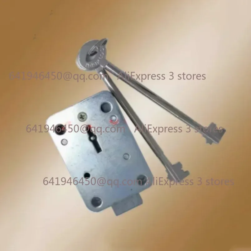 Suitable for Home Safe Vault Door Safe Leaf Lock Escort Car Lock 90 Double Flagpole Extra Long Key Anti-theft Lock image 4