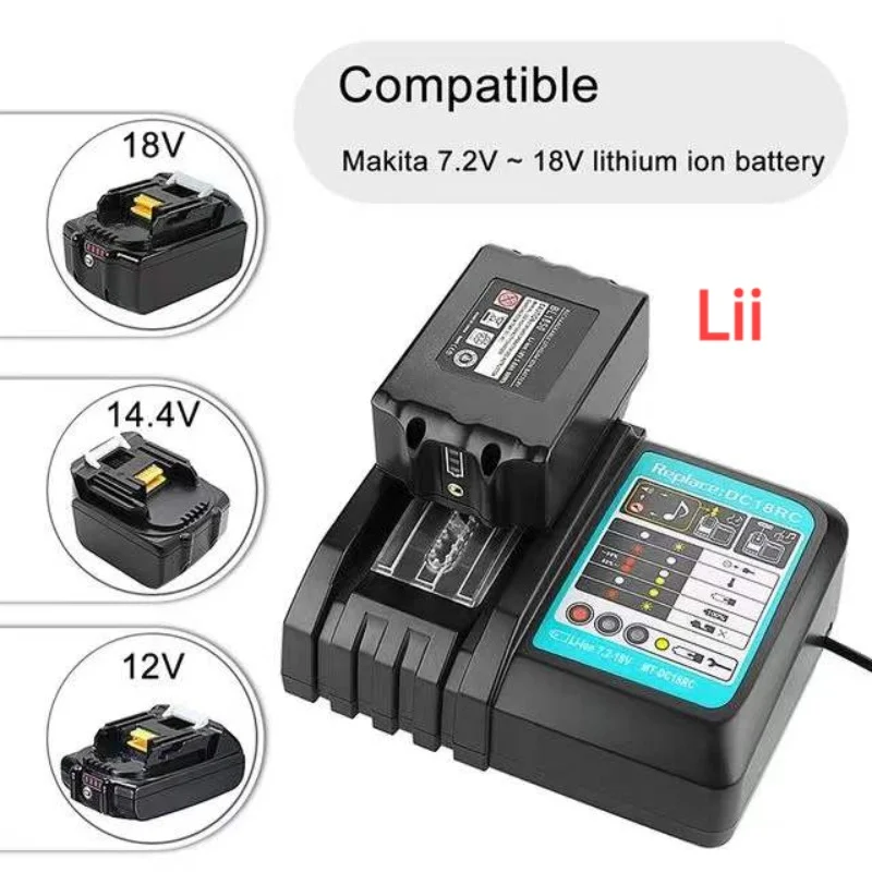 18V 20000mAh bateria de ferramentas elétricas recarregável para Makita com LED Li-ion substituição LXT BL1860B BL1860 BL1850 + 3A carregador