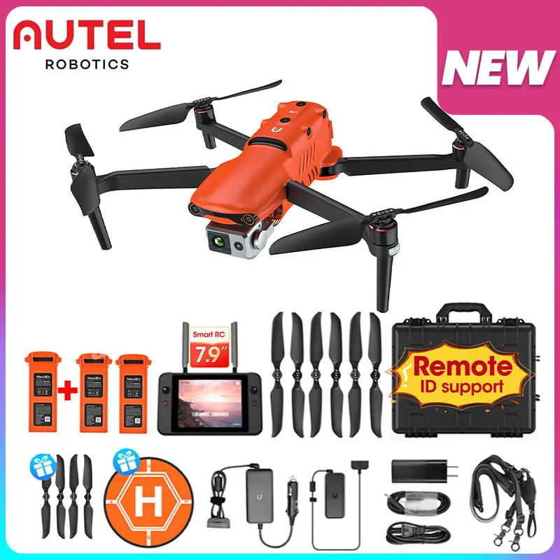 2024 New Autel Remote Control Robotics Evo 2 Dual 640t V3 Thermal Camera Rugged Bundle Thermal 8k