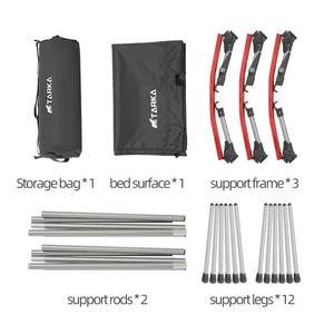 Tarka-set di động, ánh sáng và giường gấp, tốt hơn cho du lịch, du lịch, đi bộ và ngoài trời 8 giường di động bán hàng chính - №1