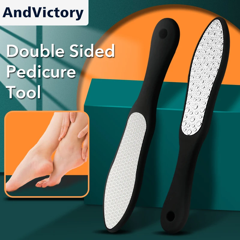 1Pcs Double Sided Pedicure Tool Professional Foot File Callus Remover Rasp Scrubber For Dead Skin Heel Used on Wet and Dry Feet