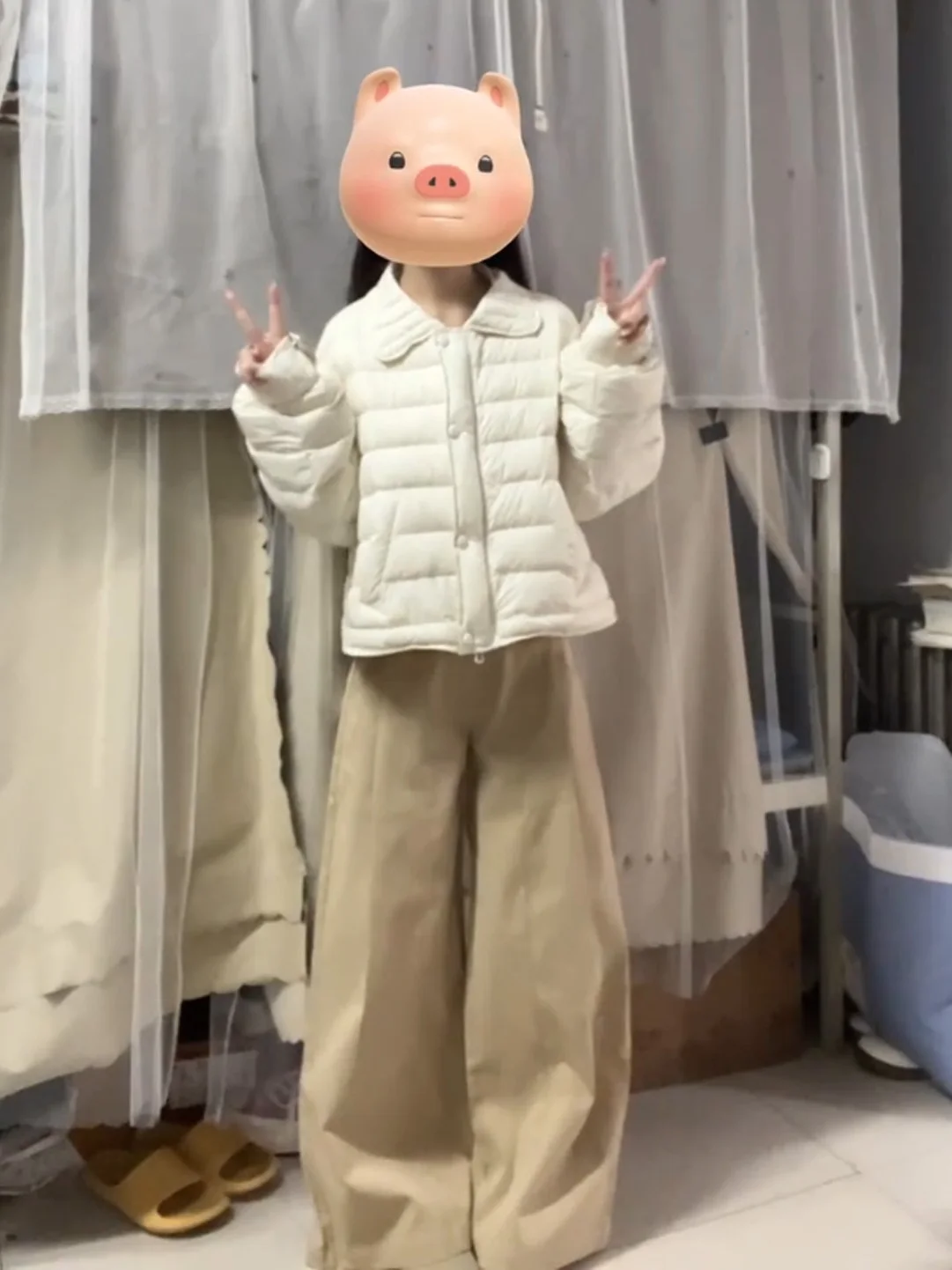 

High Quality Fashionable White Collar Cotton Jacket Women's Winter New Style Versatile Age Reduction Trendy Korean Loose Fit