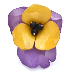 Acrylic Big Flower Brooches For Women 4-color Fashion Flower Party Office Brooch Pin Gifts