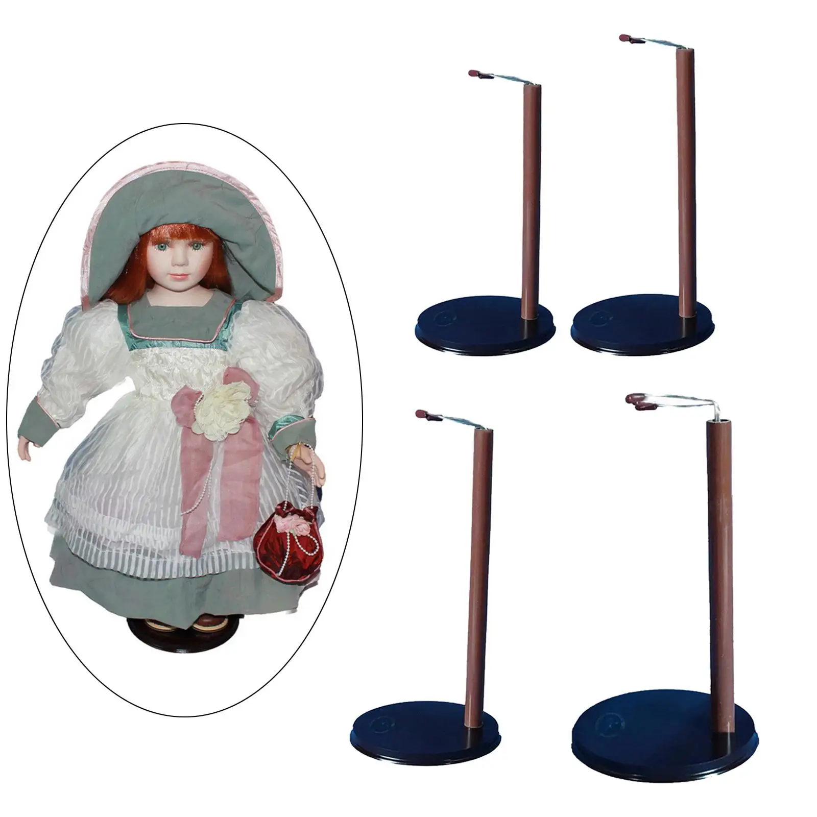 Doll Display Stand Round Bottom Adjustable Portable Action Figures Holder Base for 60cm-100cm Action Figure 24 inch-40 inch Doll