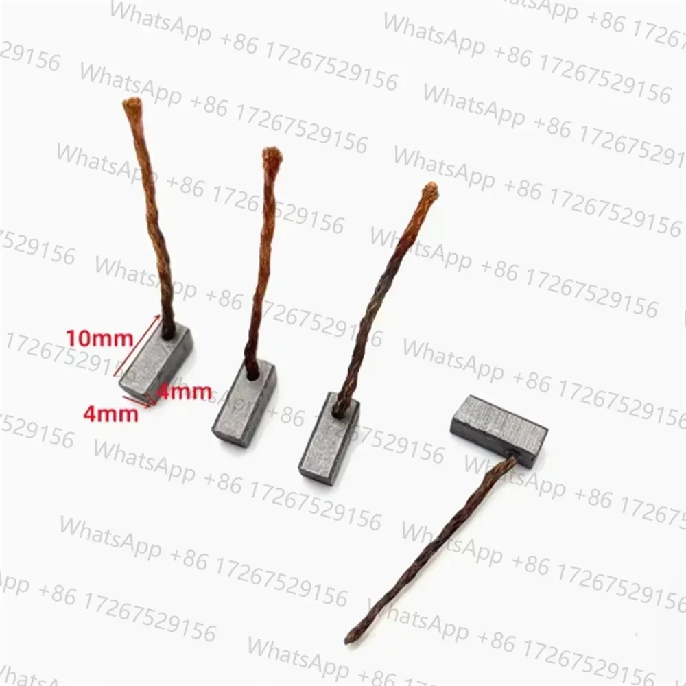 50pcs for  wiper carbon brush 4X4X8 4X4X10 automatic door motor with copper carbon brush 4*4*10 4*4*8