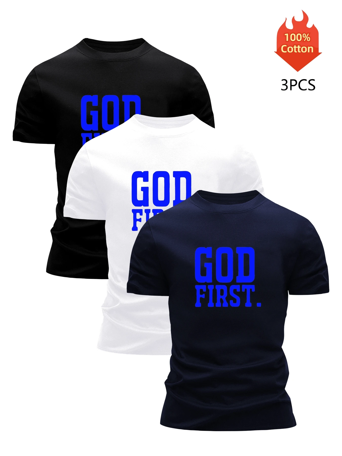 

3 Pack Mens 100 Cotton Graphic Tees Повседневная летняя дышащая крутая высококачественная модная одежда
