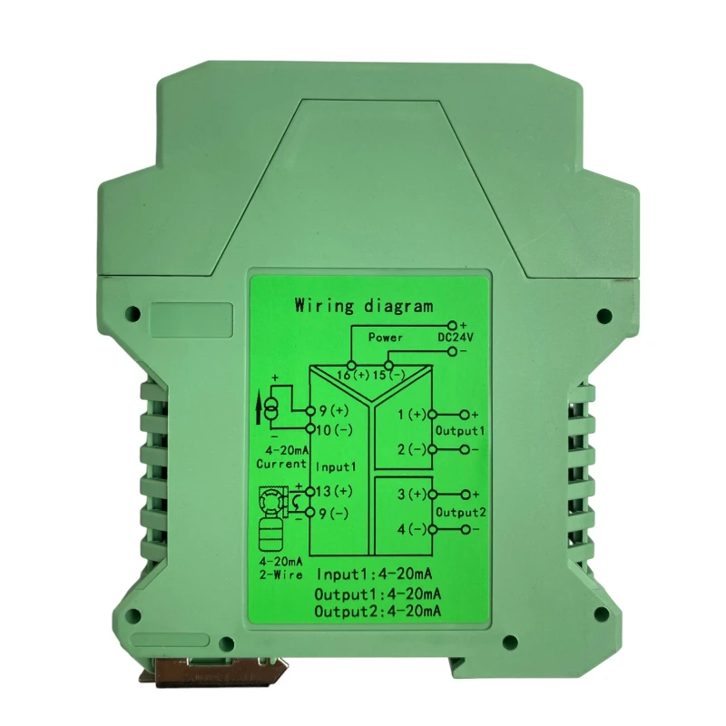 Signal Isolator Power Current Transmitter 4-20mA to 0-10v Isolator Distribution Signal Splitter 420ma Analog Isolation