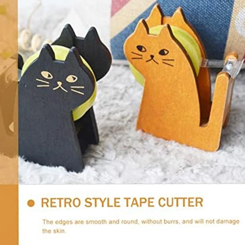 Embalagem Tape Dispenser para cílios falsos, gatos Tape Holder, fita do rolo, fita de empacotamento, diversão, 2pcs