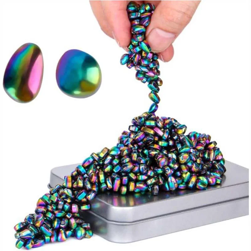 Cool Fidget Magnetic Toys Ferrite Putty for Adults Men Magnet Slime Putty DIY Picking Magnet Balls Magnetic Ferrite Putty Stone