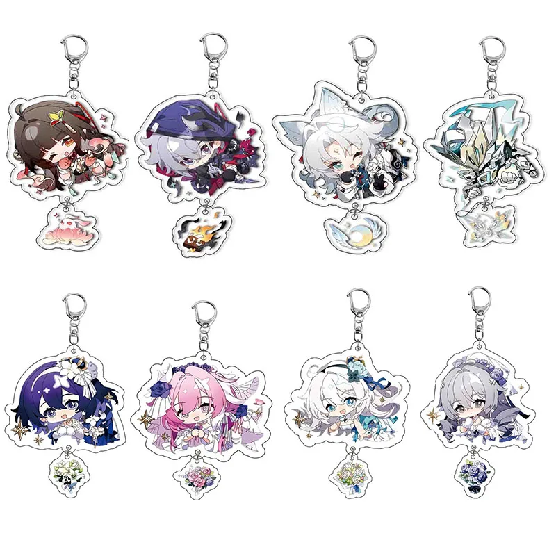 Новый женский и мужской брелок Honkai: