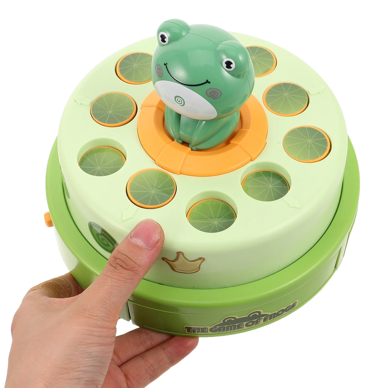 

1Set Interactive Frog Bounce Catch Game Musical Rotating Disc Kids Hand-Eye Coordination Indoor Outdoor Family Party Activity