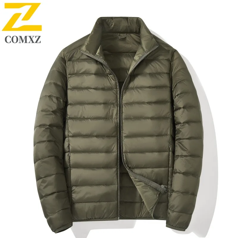 COMXZ Men Cotton Padded Jacket Design Snow Leisure Cold-Resistant Ski Trip Down Jacket Street Lightweight Look Winter Padding