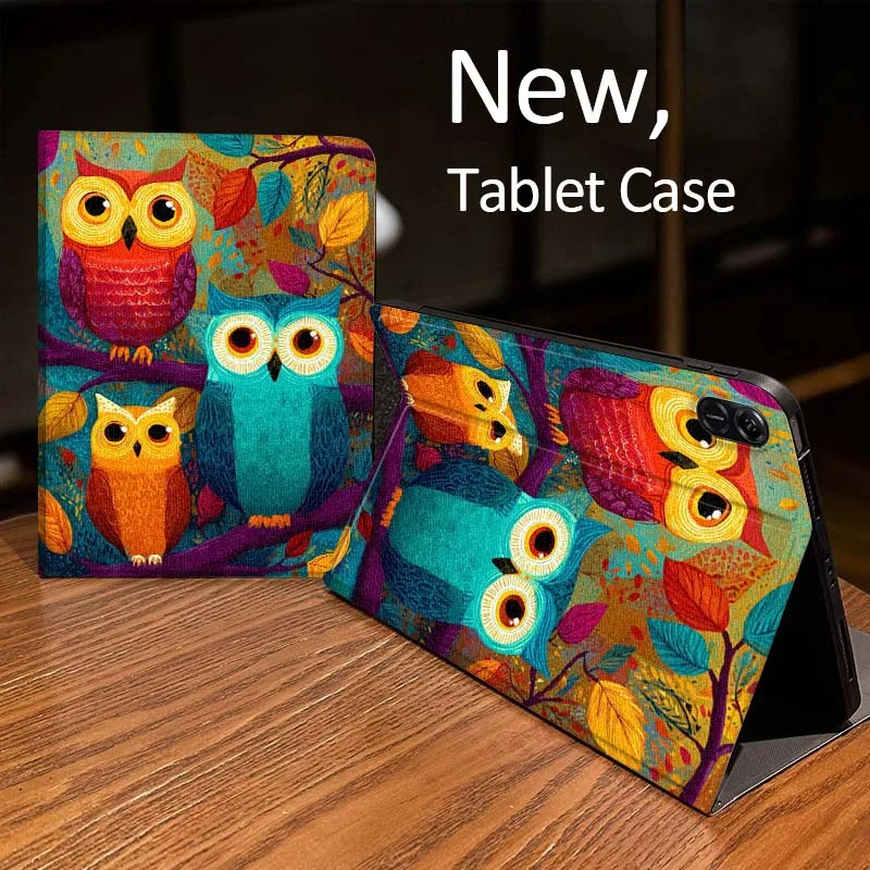 Cartoon owl design art For Huawei MatePad Air SE Pro M6 M5 M2 T10s T5 10 11 12.6 11.5 12 X 10.8 Inch 10.1 Tablet Case
