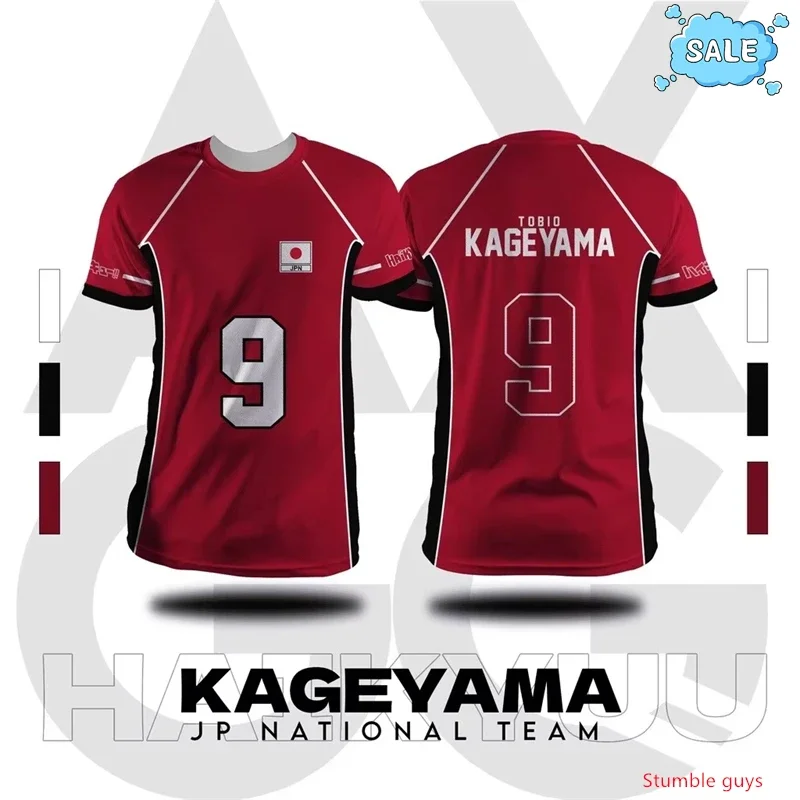Anime Haikyuu Nekoma Kurzarm-T-Shirt Kuroo Tetsurou Kozume Volleyball-Trikot Cosplay Sport-Oberteile Kinder Jungen Kleidung