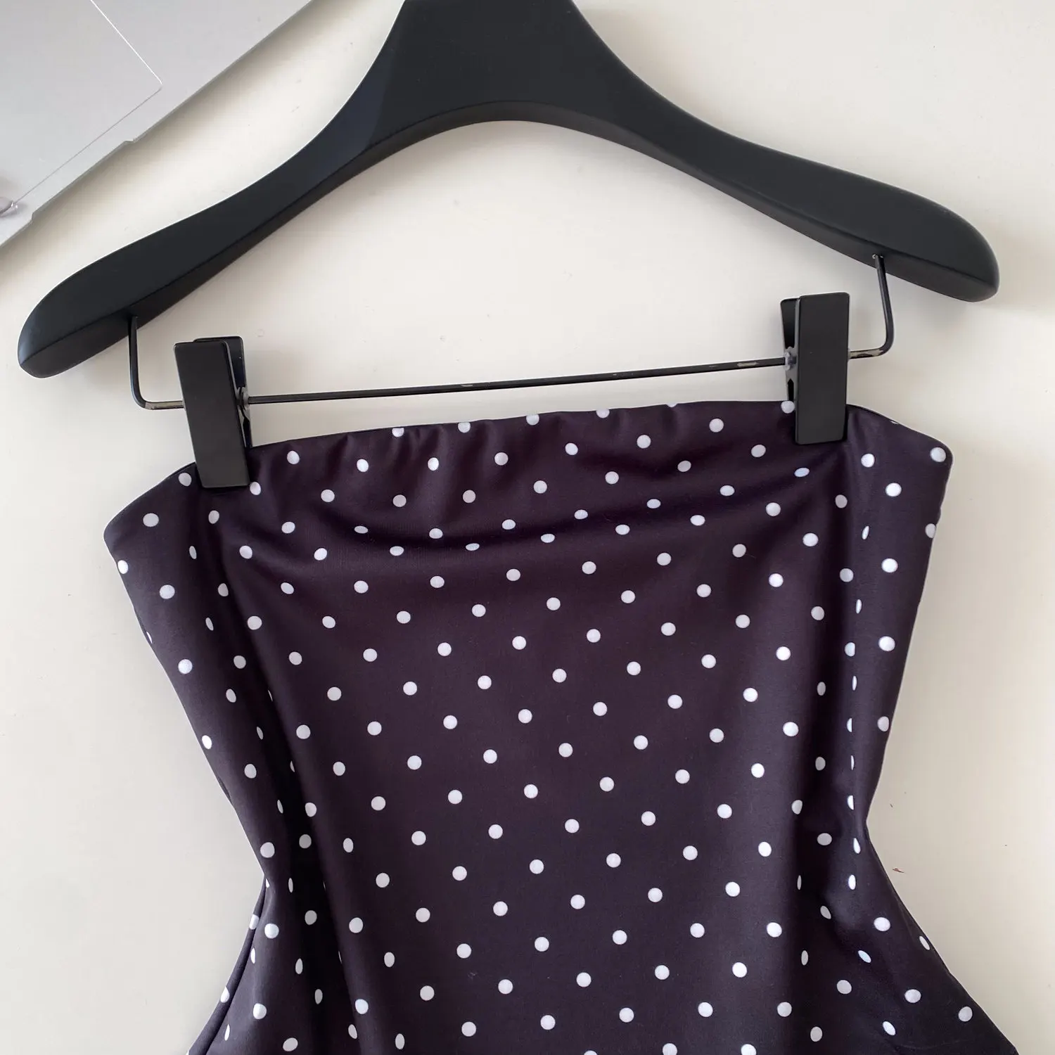 Sensually Innocent Look Polka Dot Tank Top for Women Summer Black Slim Temperament Tops Casual Simple Sleeveless Pullover Tees