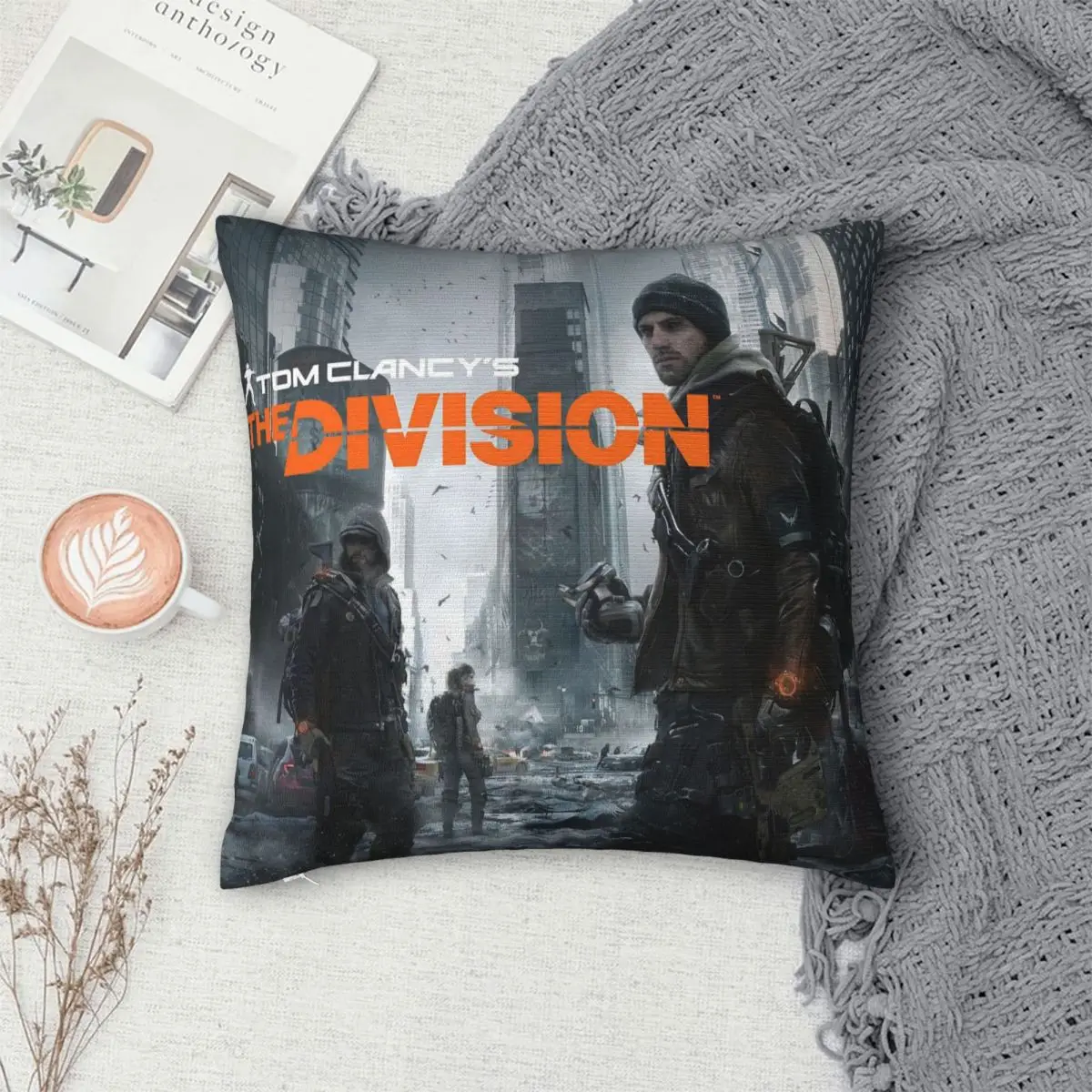Game Tom Clancys The Division Square Pillowcase Cushion Cover Pillow Case Throw Pillow Cover for Home Bedroom Car