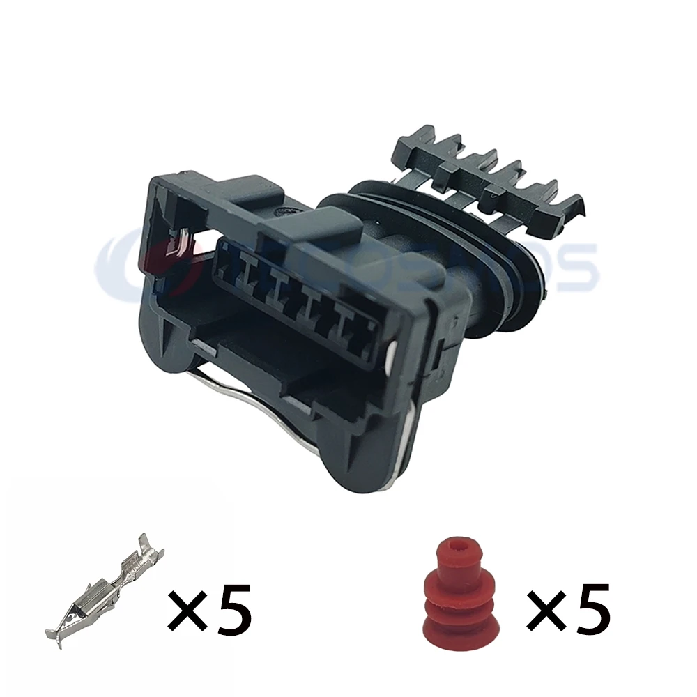 

1/5/10 комплект, 5-контактный герметичный женский таймер мощности для юниоров, автомобильный водонепроницаемый разъем 282193-1