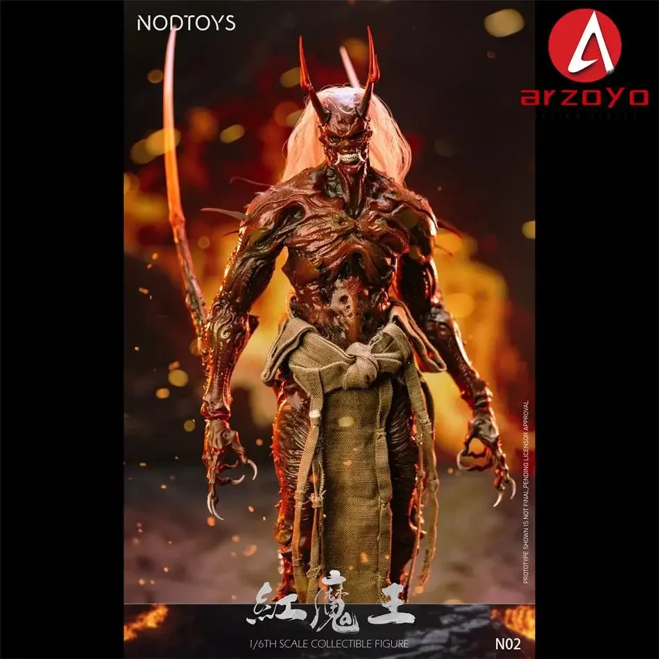 2025 Q2 NODTOYS NOD-N02 1/6 Silicone Red Demon King Action Figure 12'' Soldier Figurine Model Full Set Collectible Toy