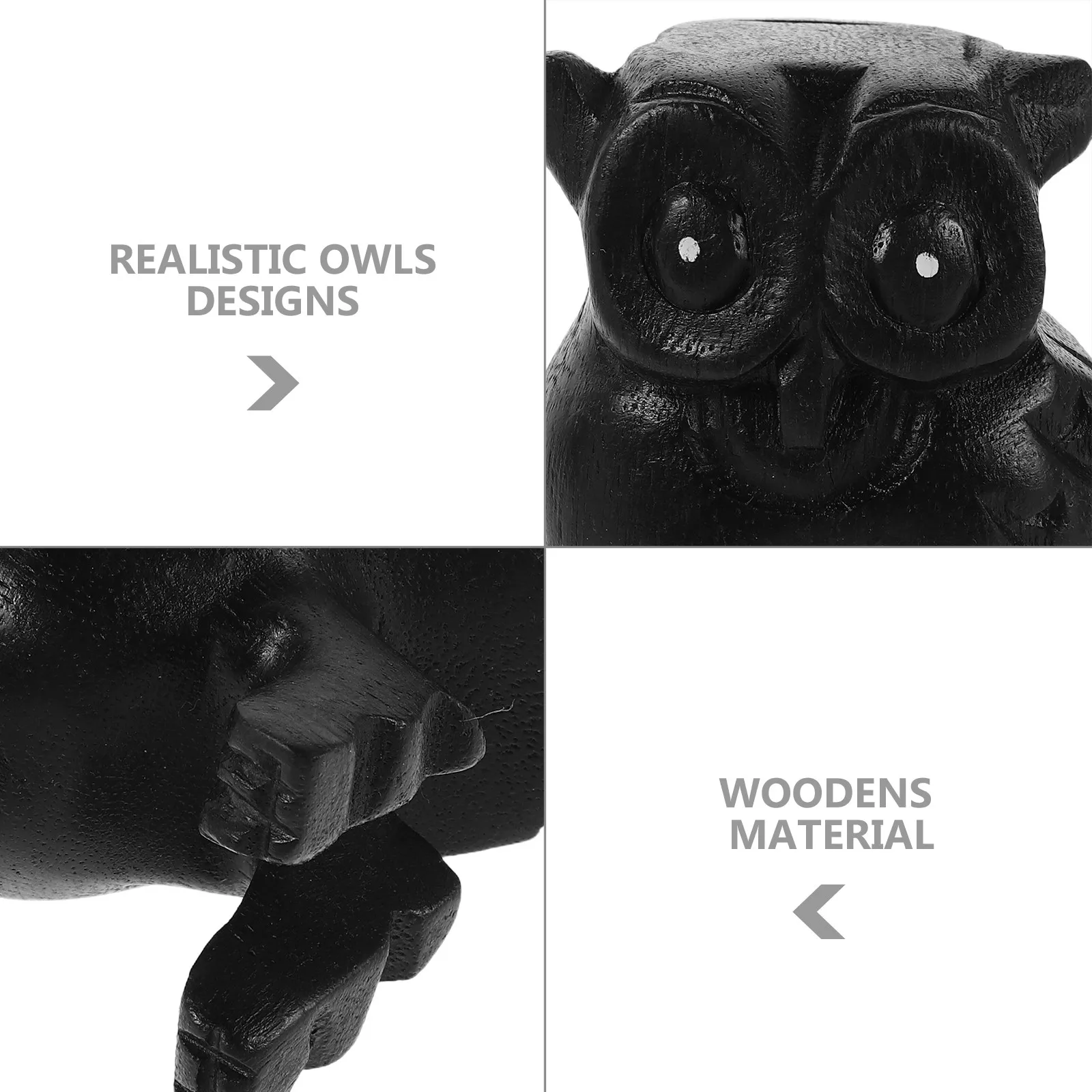 Owl Call Whistle Wooden Natural Material Realistic Bird Sound Maker Portable Outdoor Bird Watching Musical Instrument