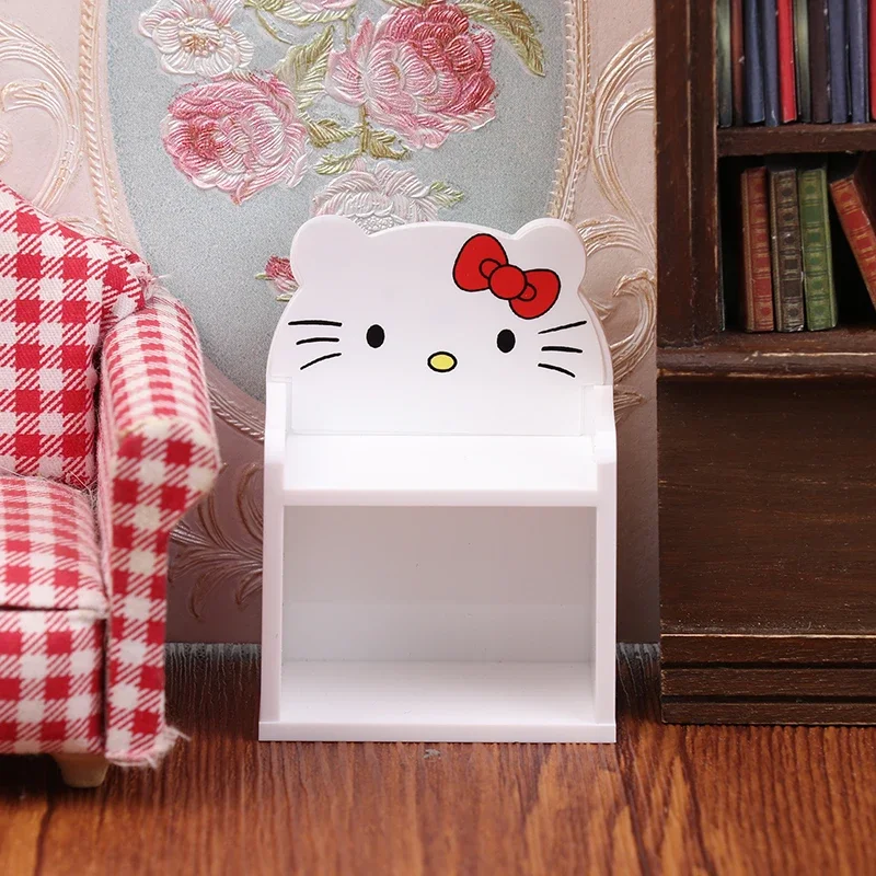 1/12 ドールハウスハロー KT 猫本棚収納ラックモデルドールハウス家具装飾おもちゃマイクロシーン建設小道具