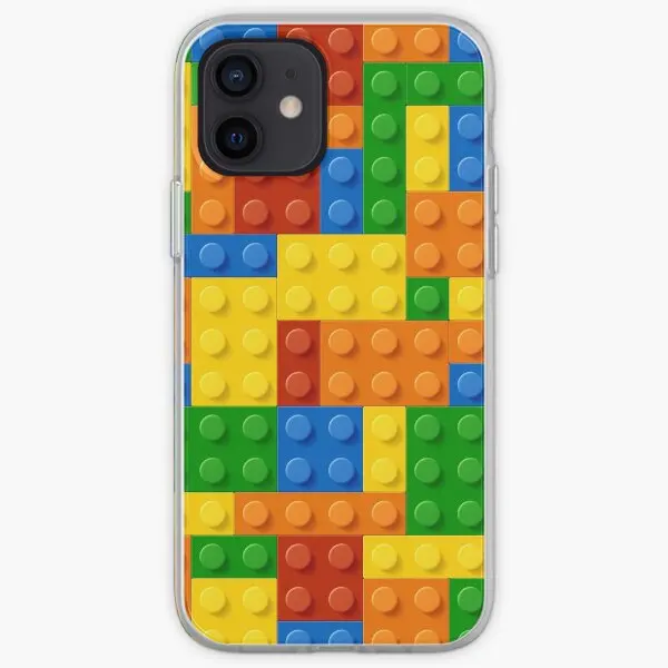 Building Blocks Construction Brick Iphon  Phone Case Customizable for iPhone X XS XR Max 6 6S 7 8 Plus 11 12 13 14 Pro Max Mini