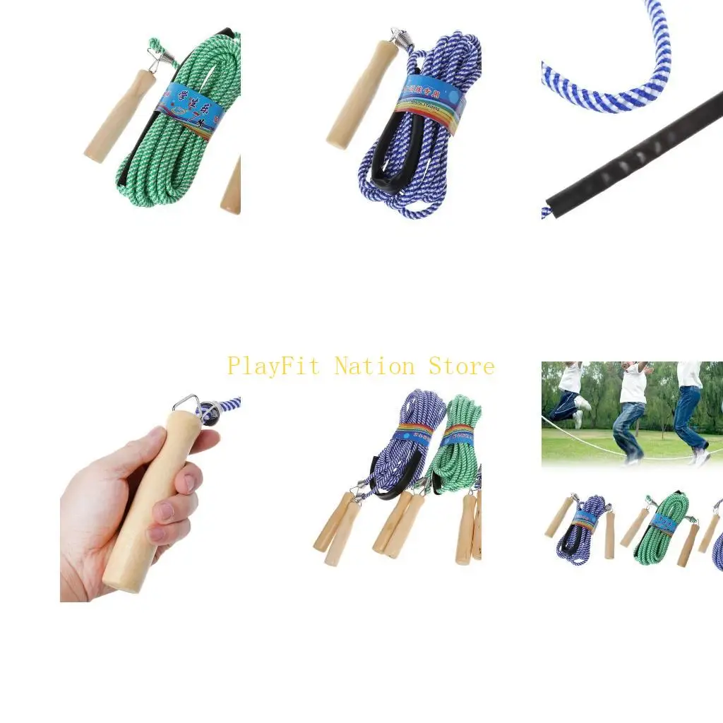 

242F Мужчины Женщины Фитнес Скакалка Деревянная Ручка Регулируемая Скакалка Тренажерный Зал