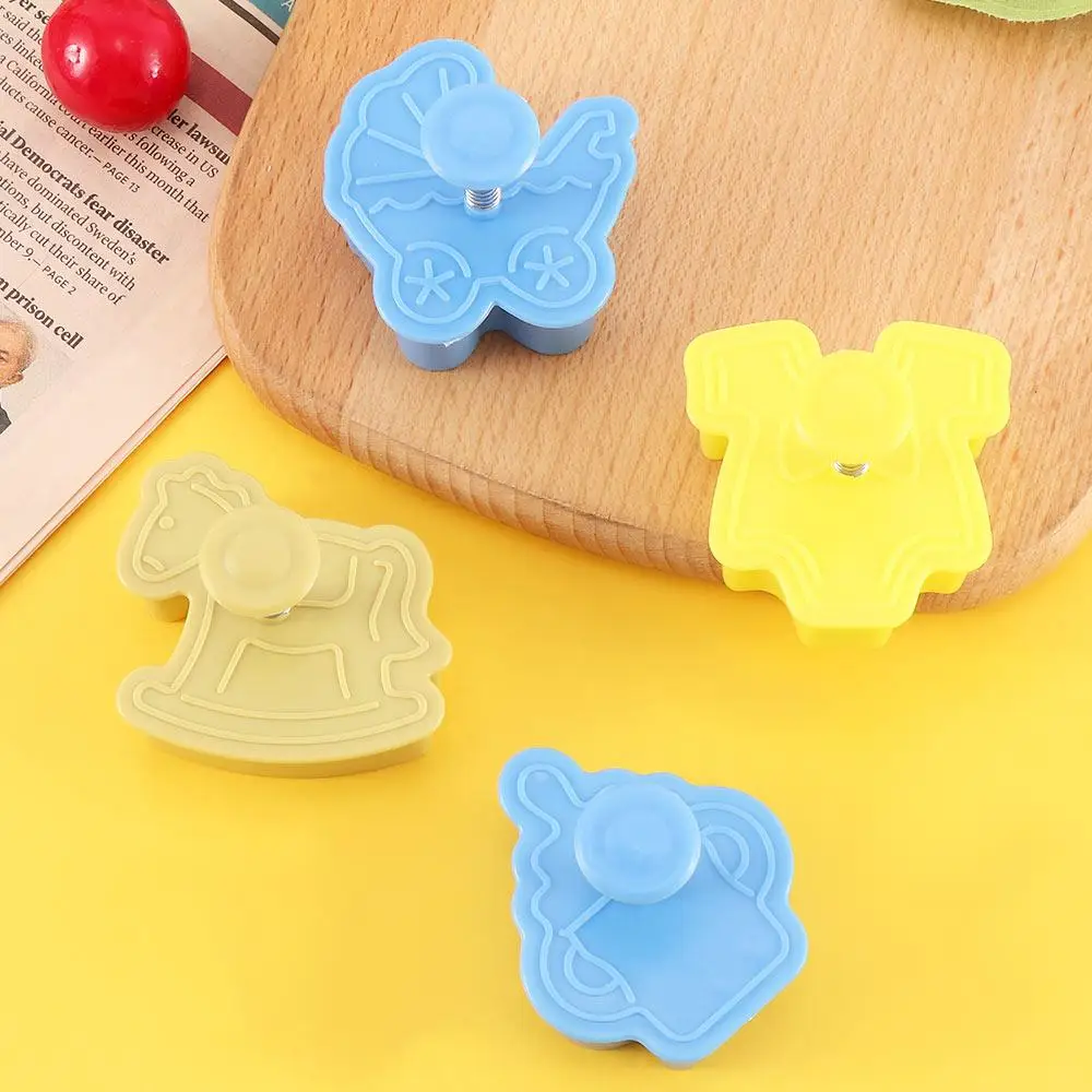 DIY Cute Tools Sugar Craft Fondant Cutter Baking Tool Kitchen Tool Plunger Decorating Cutter Tool Baby Toy Cake Mold Mold