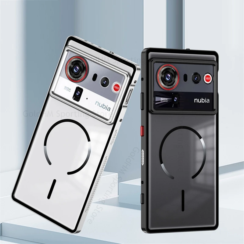 

Tempered Glass Magnetic Cooling Case For ZTE nubia Z80 Ultra Capa Aluminium Alloy Bumper For Magsafe Cover Nubia Z80 Ultra Funda