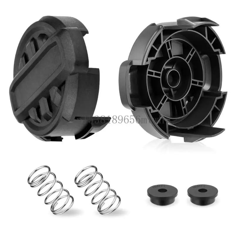 

2 Pack for Quickfeed Weedeater Parts Trimmer Head Caps Cover and Spring Set Compatibles with DCST922P1 DCST922B Moedels B03D