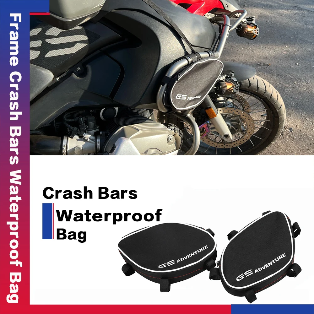 

For BMW R 1200 GS Adventure 2005-12 R1200GS Motorcycle Frame Crash Bars Waterproof Bag Original Bumper Repair Tool Placement Bag