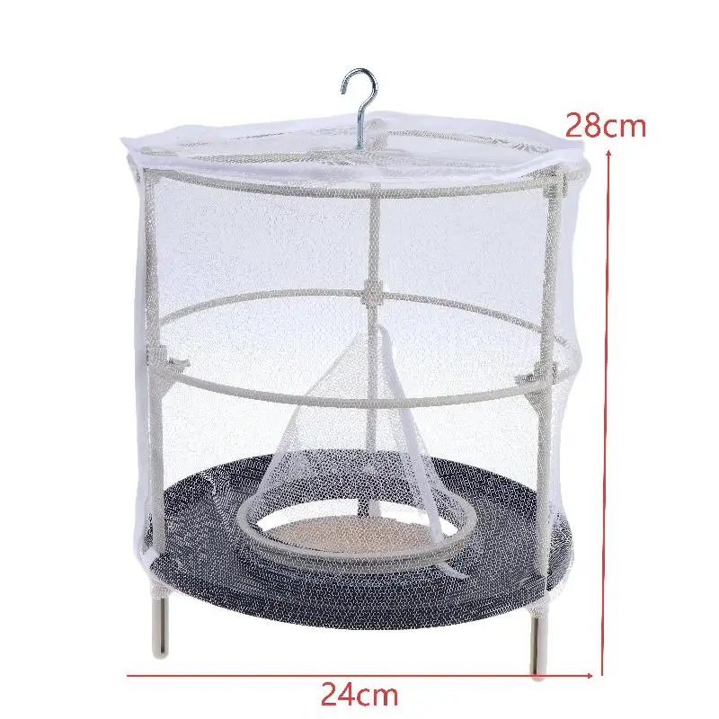 Folding Fly Trap Cage Hanging Insect Catcher Net Durable Reusable for Garden Orchard Household Pest Control