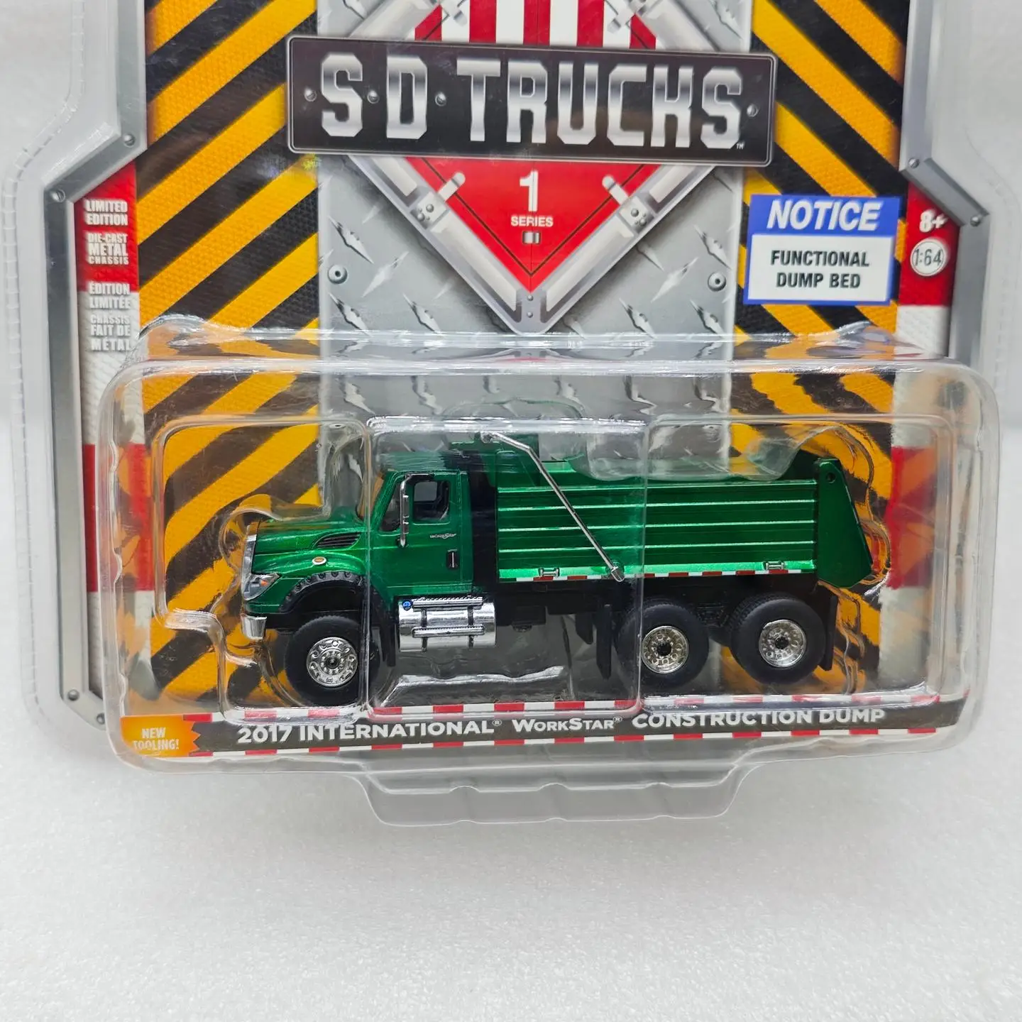 

GreenLight 1:64 2017, International WorkStar, строительный самосвал, имитация сплава, мини-модель автомобиля, декоративная игрушка