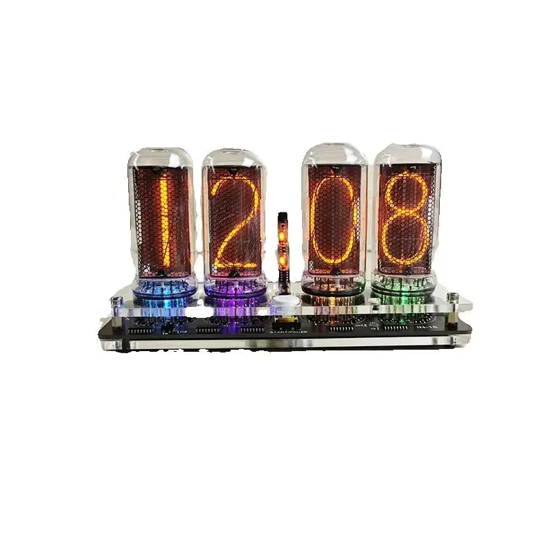 4-Position IN18 Glow Clock, Glow Tube Clock IN-18 Four Tubes Nixie Clock