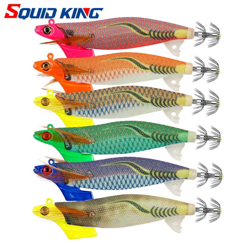 FSDZSO 11cm/26g luminous squid Jig head squid lure jig octopus lure sea jig game fishing lure squid hooks