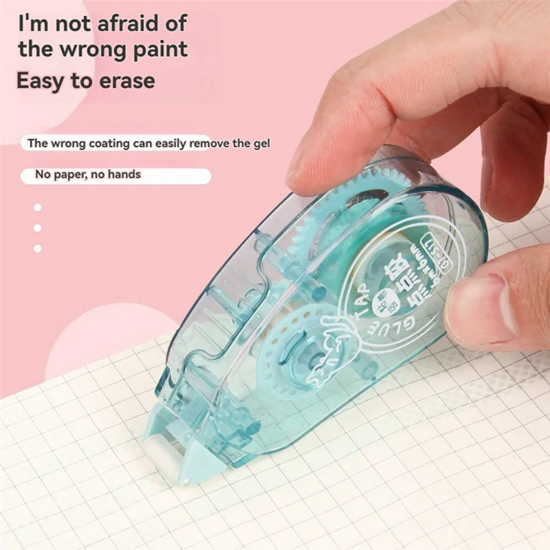 AB51 4-роликов с двусторонней клейкой лентой и распределителем клея-ролика, используется для ручного изготовления, школ и офисов.