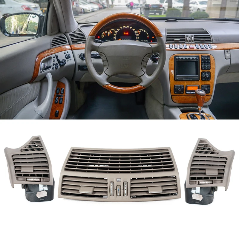

Front AC Vent Grille Outlet Panel Cover Trim Car Accessories Air Outlet Assembly For Mercedes-Benz S-Class W220 S300 S350 S500