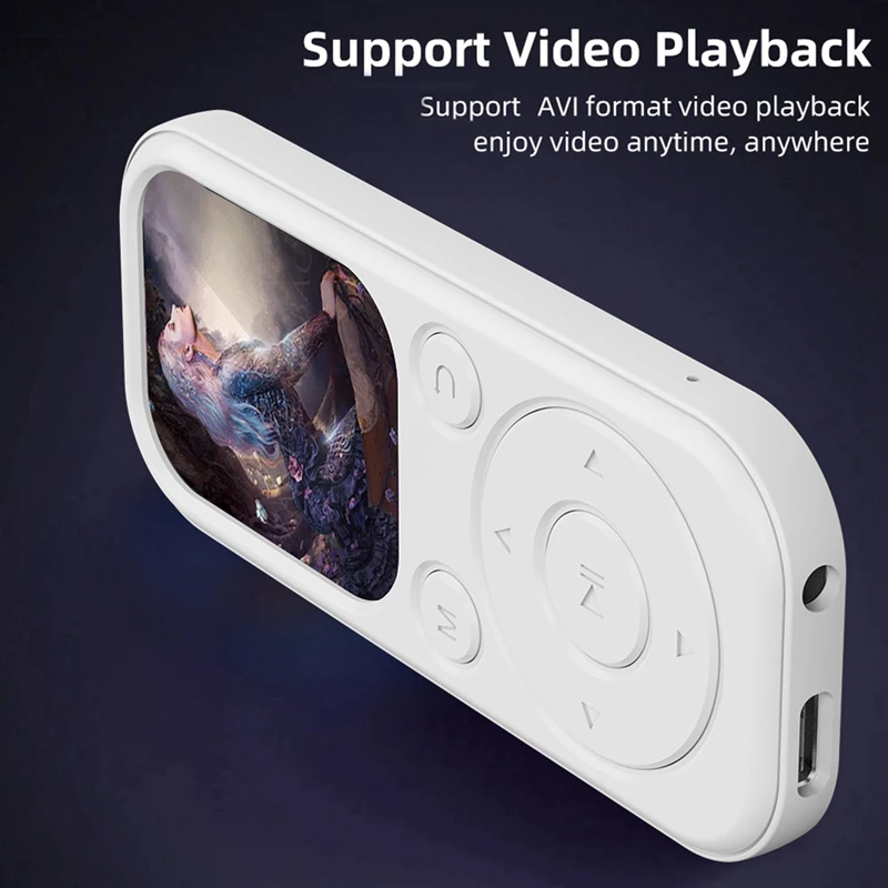 Novo mp3 bluetooth player de carregamento rápido 5.4 versão bluetooth expansível cartão de memória leitor de música gravação fm e-book