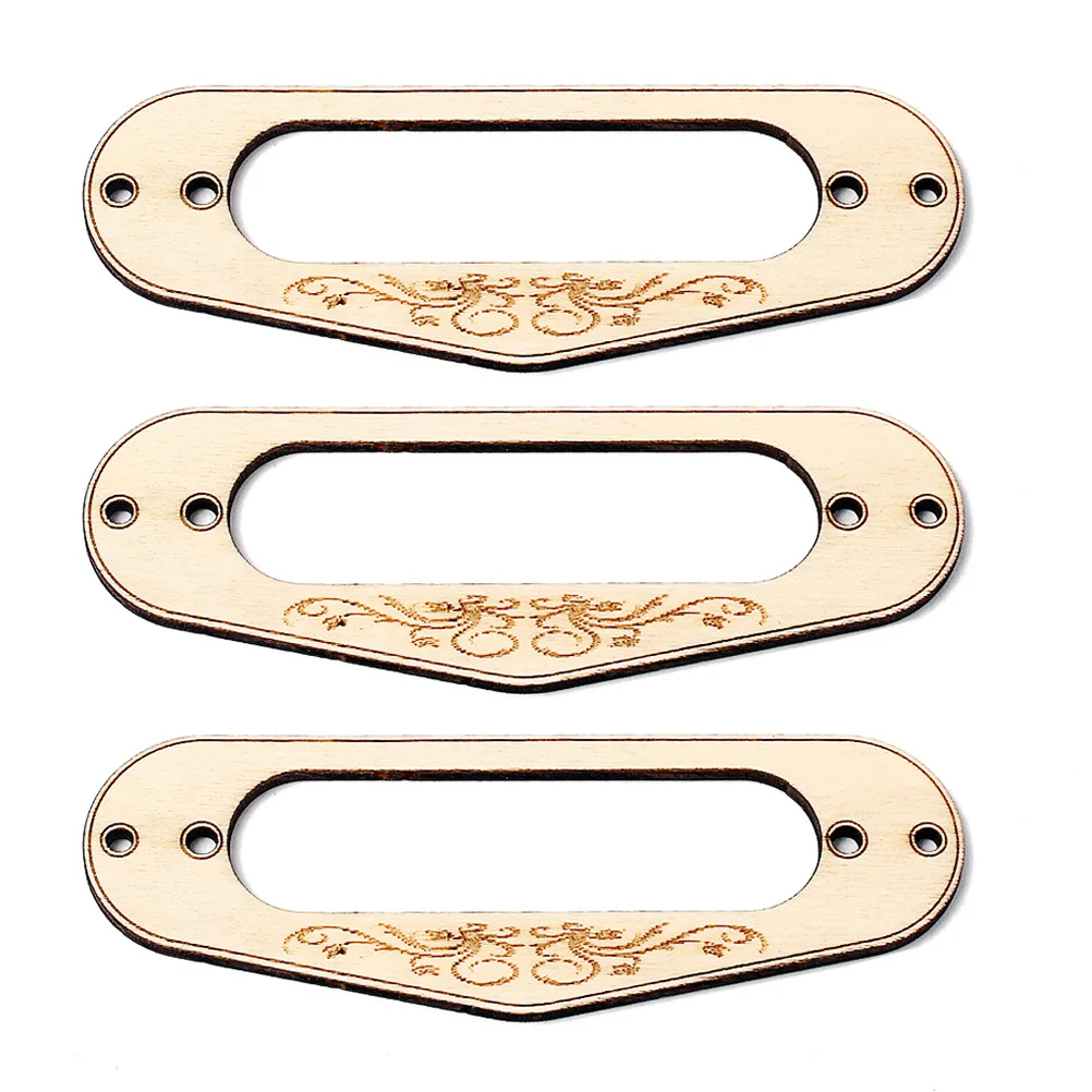 

3Pcs Guitar Pickup Frame Single Coil Pickup Ring Flat Humbucker Mounting Ring for Electric Guitars Professional DIY