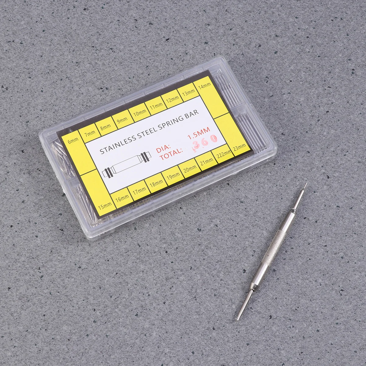

360 Pcs Watch Repair Accessories Steel Bar Tool Replacement Kit Band Pins Spring Springbar