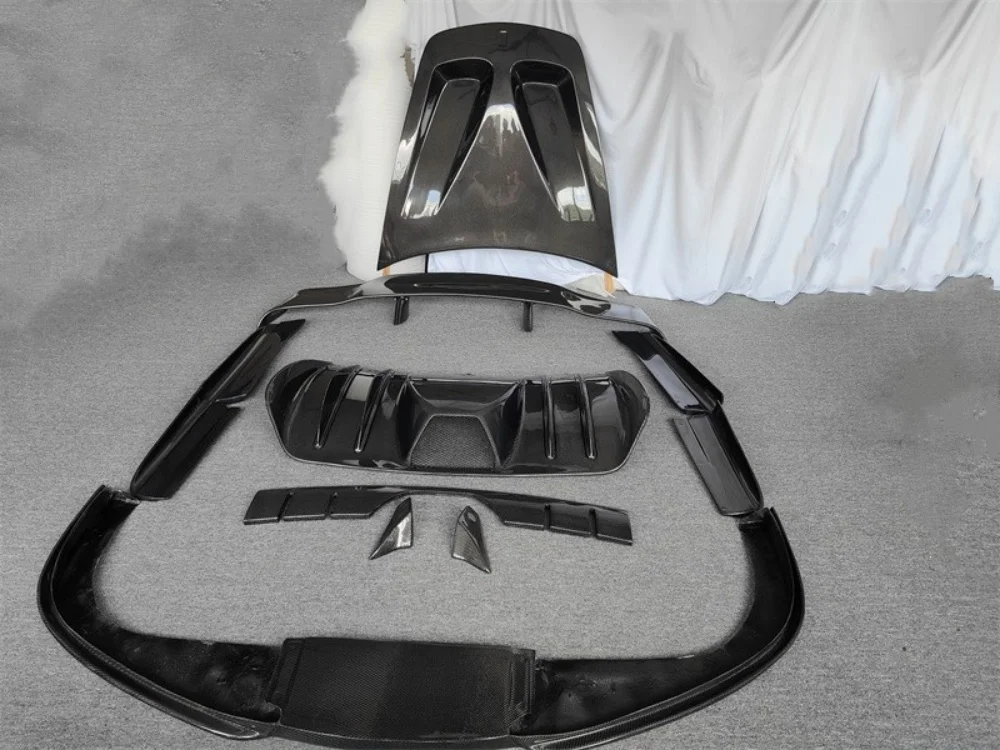 HM Style 2005-2009 Ferrari F430 Комплект кузова из углеродного волокна Передняя губа Боковая юбка Задний диффузор Капот Автомобильные детали