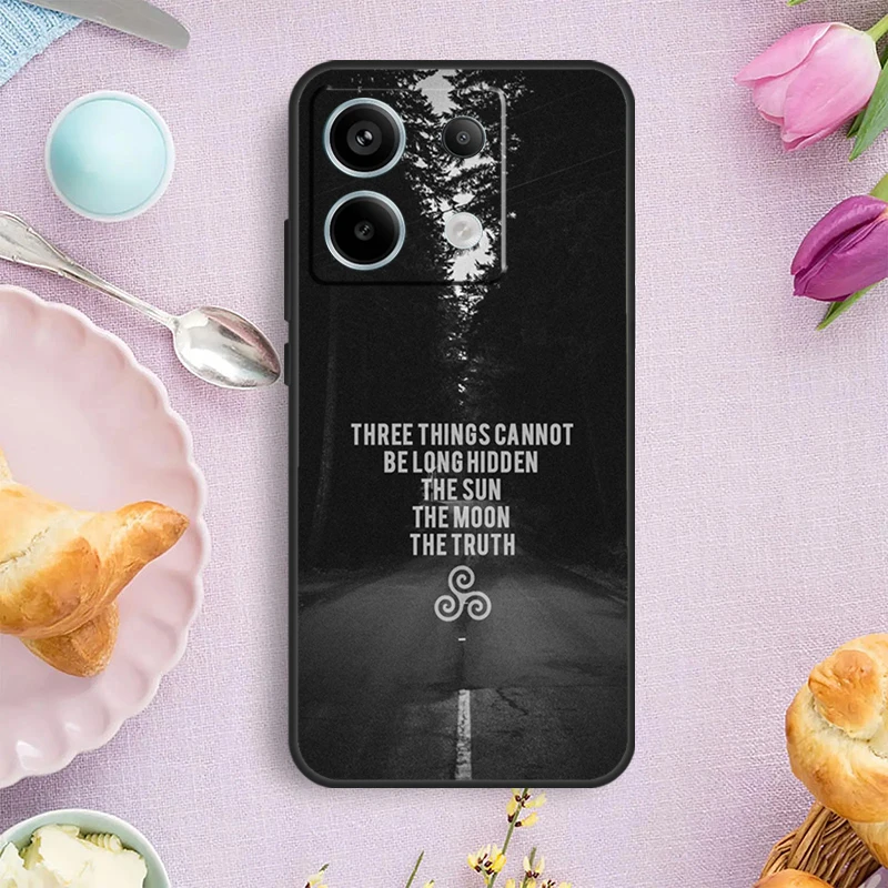 Teen Wolf Quotes Case For Redmi Note 13 Pro Plus Note 12 9 10 11 Pro 9S 10S 11S 12S Redmi 12 10 C 13C Cover