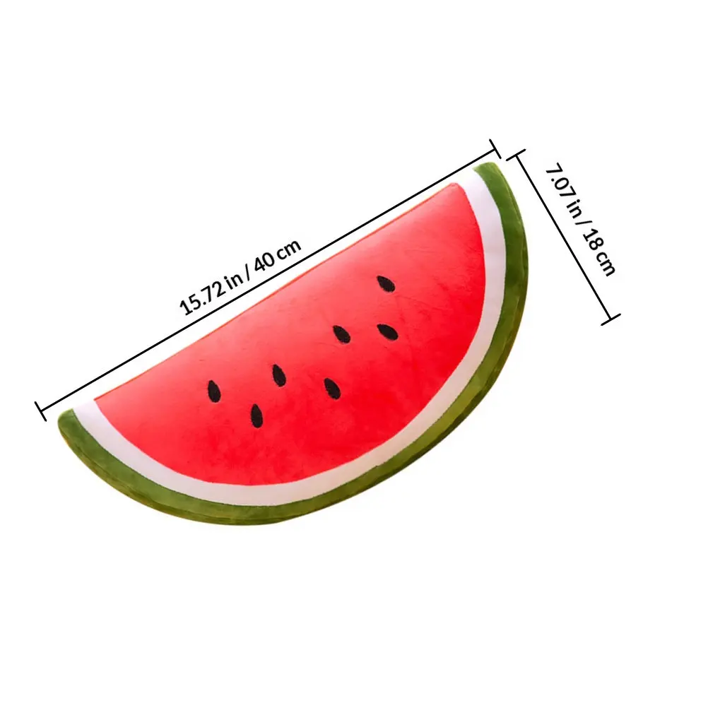 Watermelon Stuffed Fruit Soft Cotton Small Size Gift for Kids Home Desk Decoration Pillow Watermelon Pillow
